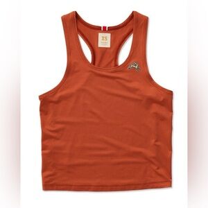 Tracksmith Twilight Crop Tank in Burnt Orange, Sz XS